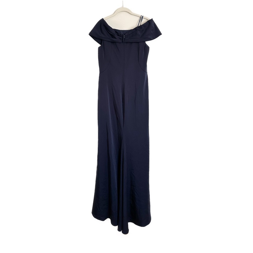 La Femme NEW Off The Shoulder Navy Blue Gown Trumpet Skirt 29537 Size 10 - Picture 5 of 5